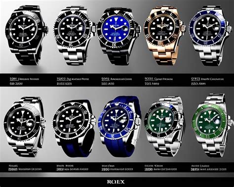 different rolex submariner models.